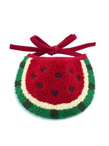 1pc Pet Watermelon Shaped Embroidered Bib, Suitable For Small Dogs And Cats - Multicolor - View 9