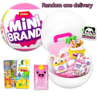 Kawaii Food Mini Brands Mysterieset - Paket med Zuru Kawaii Surprise Mini Food Leksaker Blindboll med Klistermärken, Mer | Mini Brands Kawaii-serie för barn (slumpmässig stil)