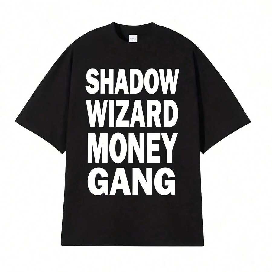 Joeyy Dow Wizard Money Gang Letters Print T Shirts Funny Y2K Meme Wo's Fashion Casual 100% Cotton T-Shirt Tops220G Classic Pure Cotton T-Shirt - Ultimate Comfort, The Perfect Gift For Parents, , And Family Gatherings For Any Occasiontops For Wo Vintage Clothes Wo Clothes Wo Vintage Wo Tops Mujer Cute Tops Wo Cotton Wo Clog Halloween Camisas Summer Clothes Wo Casual Punk Western Tops Wo Fourth Of July Outfit Kpop Cowboy Outfits For Wo Ry Ropa 100% Cotton Y3k Ing Cute Gothic Wo Clothes Black And White Top Vintage Tops Cloth For Wo White Goth Inawly Retro Clothes For Wo Korean Fashion Wo Camisas Para Mujer,Ssuitable For Summer Wear, Paired With Printed Shirts, Ladies' Tops, And Printed Short-Sleeve Shirts. Women's Clothing - màu đen - Xem 1