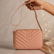 Bolsa Transversal Feminina Leve Versátil Casual Dia a Dia - Nu / Nude - Visão 2