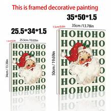 1 Impressão de Papai Noel, Decoração de Lareira de Natal, Slogan de Natal "Ho Ho Ho", Pôster de Inverno, Arte de Parede de Natal Vintage para Imprimir, Decoração Festiva de Quarto, Arte de Parede em Tela, Pôster de Quarto, Decoração de Casa, Decoração Estética de Quarto, Suprimentos para Decoração de Quarto. Moldura Opcional Disponível. - 1PC - Ver 5