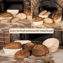 Bread Proofing Basket Set, Includes Sourdough Proofing Basket With Lame, Dough Scraper, Linen Liner, And Full Set Of Bread Making Supplies And Tools - Multicolor - View 9
