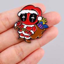 Marvel Broche de Esmalte Fofo de Natal, Alfinetes de Lapela, Emblemas em Mochilas, Broche de Mulheres em Roupas, Presente, Joias, Acessórios de Moda