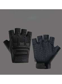 1 双女士透气防滑减震半指手套，适合健身、举重、训练、骑行、户外运动、徒步旅行、壶铃、瑜伽秋季配饰