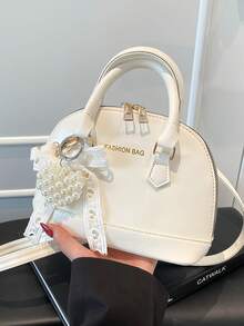 经典百搭时尚鳄鱼纹手提包，女士斜挎包/单肩包，简约皮革手提包/邮差包，圆顶提手手提包，配有可调节肩带，通勤公文包/斜挎包 - 彩色 - 查看 8