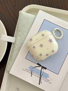 极简粉色、蓝色、黄色、灰色、星形图案 Pro 2/Pro/4/3/2 手机壳，时尚简约女士耳机壳，兼容 Apple