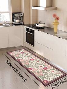 1 tấm thảm Silica Gel có họa tiết hoa cao cấp, thoải mái, chống mỏi, thấm hút và nhanh khô cho nhà bếp/phòng tắm, thảm cao su mềm Silica Gel tối giản cho nhà bếp, phòng tắm, lối vào, phòng giặt ủi, v.v. - Nhiều màu - Xem 12