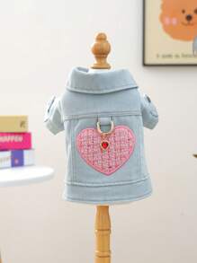 1 pieza Ropa para mascotas para perros y gatos, caniche, teddy, perros pequeños y cachorros, ropa exterior cómoda, elegante y linda