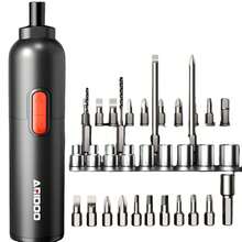 3.7V电动螺丝刀 | 无线螺丝刀套装，可充电便携式维修工具套装，适用于家用电器维修、组装和DIY手工制作