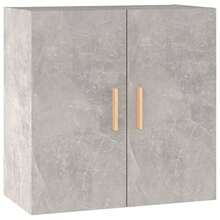 Larryhot Armario de pared Gris Hormigón 60x30x60 cm Madera de Ingeniería, bonito y práctico, ideal para almacenaje y decoración del hogar - Blanco - Ver 2