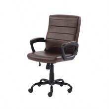 Bonded Leather MidBack Manager's Office Chair Brown - 布朗尼 - 查看 6