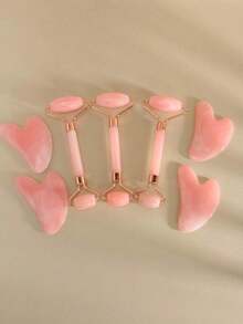 1PC Face Beauty Massage Tool Set Including Facial Roller, Massage Board And Body Back Scraping Board, Designed For Multi Area Use On Face, Neck And Body. Smooth And Skin Friendly Surface Fits Facial And Body Contours, Ideal For Daily Relaxation And Massage Care. Compact And Lightweight Design For Easy Storage And Carrying, Suitable For Home Beauty Routine, Personal Care And Relaxing Massage Sessions. Available In Pink And White Colors With A Simple And Elegant Look, Perfect As A Beauty Tool Set, Self Care Accessory Or Thoughtful Gift For Daily Skincare And Body Care Use. - Hồng 2 - Xem 8