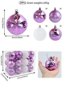 6 buc globuri de Crăciun rezistente la spargere, globuri strălucitoare agățate, brazi de Crăciun, decorațiuni pentru petreceri de nuntă, decorațiuni pentru casă, decorațiuni de Crăciun, decor pentru cameră, iarnă