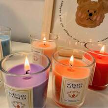 Aromatherapie-Kerzen, romantisches Candlelight-Dinner, Geständnis, Schlafmittel, Schlafzimmer, lang anhaltender Duft, Nische, fortschrittliche romantische kreative Farbornamente, Geburtstagsgeschenk