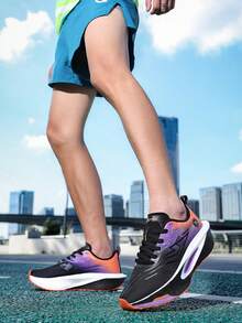 Men's Lightweight Road Running Shoes - Breathable Low-Top Design, Durable Shock-Absorbing Non-Slip Rubber Outsole, Suitable For Fitness, Training And Casual Wear, All-Season Athleisure Sneakers, Streamlined Athletic Design | Breathable Fabric Upper