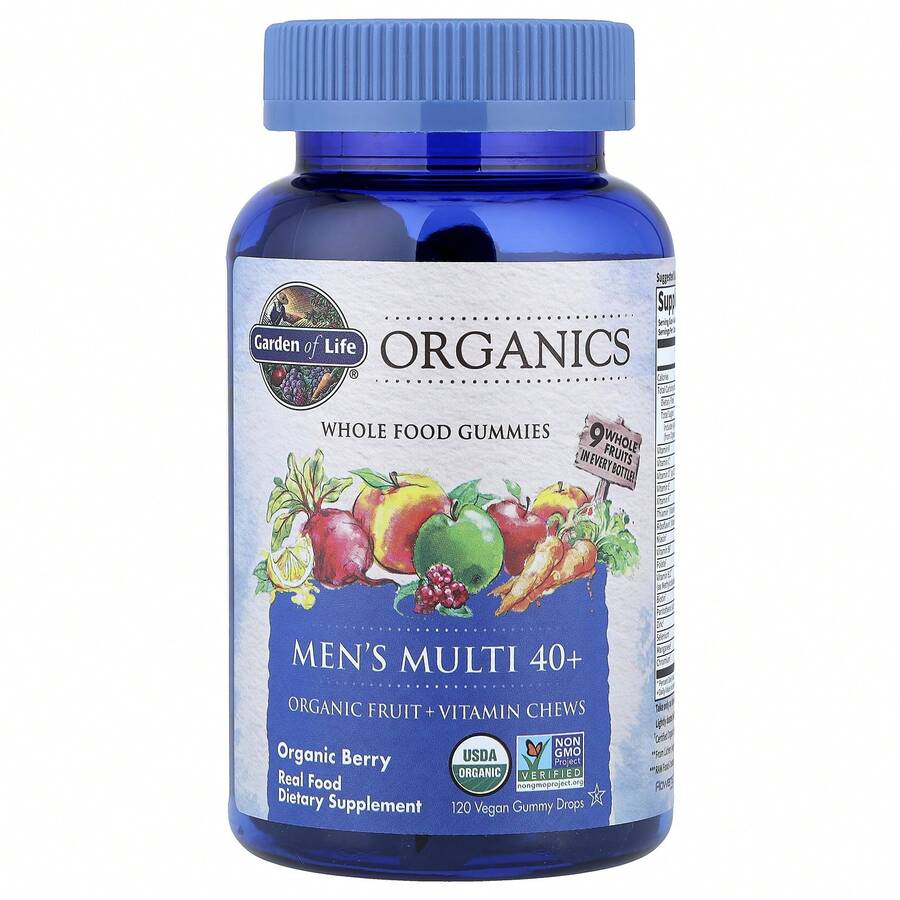 Garden Of Life Organics, Men's Multi 40+ Gummies, Organic Berry, 120 Vegan Gummy Drops - 其他 - 查看 1