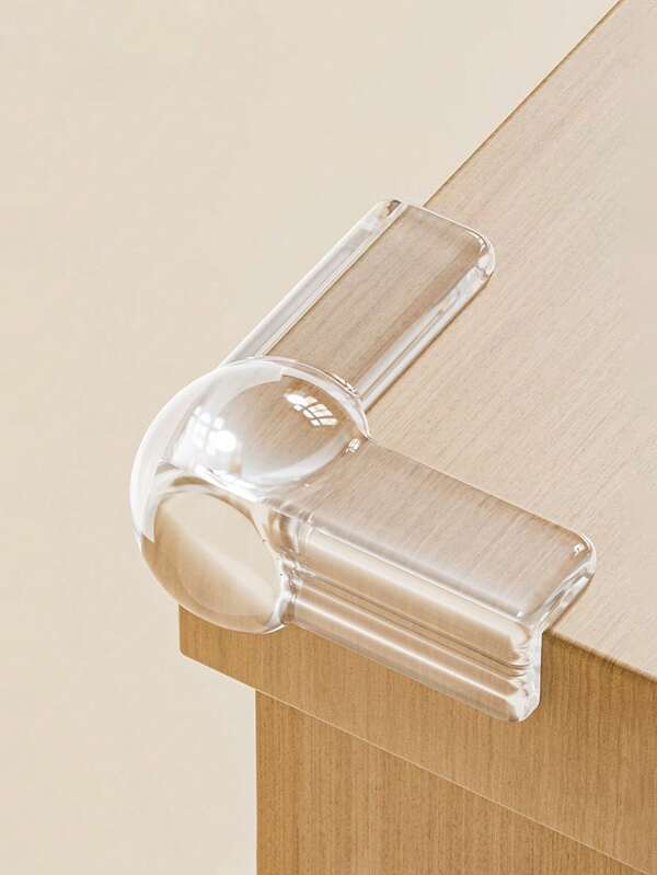 1/4/8pcs Transparent Table Corner Protectors - Thickened Design For Sharp Edges, Pet Safety Bumper For Tables, Chairs, Beds, Anti-Slip Furniture Edge Guards (L-Shaped)