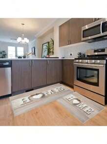 1 Piece Of 3D Heart-Shaped Printed Kitchen Mat, Sweet Holiday Carpet, Daily Decorative Floor Mat, Washable Carpet, Silicone Bottom Soft Crystal Suede Leather, Beautiful, Non Slip, Comfortable, Suitable For Dining Rooms, Living Rooms