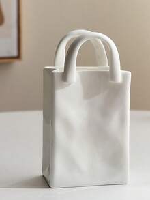 Vintage Handbag Flower Basket - Multifunctional Resin Desktop Storage Box For Makeup Brushes, Glasses And Pens, Polished Surface, Glasses Storage, Pen Storage, Bouquet Storage, Vintage Style - Multicolor - View 10