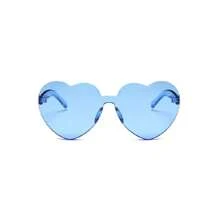 8 pares de gafas con forma de corazón, gafas sin montura de colores brillantes con forma de corazón para fiestas y disfraz para mujeres, en colores neón, forma de corazón, estilo hippie, vintage, de colores mágicos, para fiestas, gafas con forma de corazón de colores claros