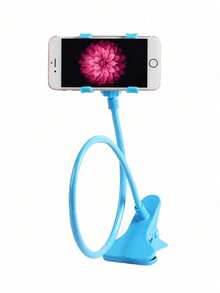 Uniwersalny, elastyczny uchwyt na telefon komórkowy typu "gęsia szyja", mocowany do łóżka, biurka i stołu. Elastyczne ramię z możliwością obrotu o 360°. Kompatybilny z 'em i telefonami z Androidem. Prezent urodzinowy, dla rodziny i przyjaciół. Do biura, akademika i domu. Uchwyt na telefon, stojak na telefon, do łóżka.
