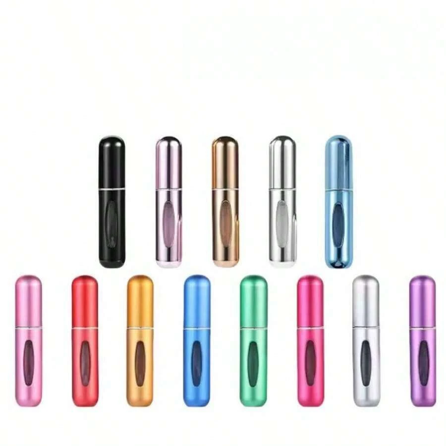 1 Piece Perfume Bottle With Fine Spray 5ml Easy To Carry With Pump Storage Container Suitable For Travel, Living Room, Bedroom, Bathroom Home Decoration Green - 綠色 - 查看 1