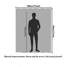 1pc Black Shower Curtain, Waterproof And Mildew-Proof, High-Quality Fabric, Machine Washable, Suitable For Bathroom, Balcony Partition, Solid Color Window Curtain, 71in*71in Bathroom Decor