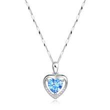 Kids Fine Necklaces - Blue Diamond Necklace - View 1
