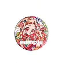 花子君花鼓胸针 58mm，花子君八代宁宁可爱高品质鼓形胸针收藏小礼物 - 彩色 - 查看 13