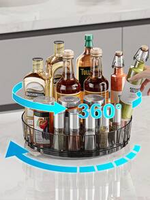 1 Giá đựng gia vị PP, Hộp đựng gia vị, Giá đựng gia vị xoay, Hộp đựng đồ để bàn, Khay đựng mỹ phẩm, Đồ dùng nhà bếp, Đồ dùng thiết yếu cho căn hộ, Đồ dùng thiết yếu cho ký túc xá, Trở lại trường, Giá đựng gia vị đa năng xoay hiện đại - Nhiều màu - Xem 4
