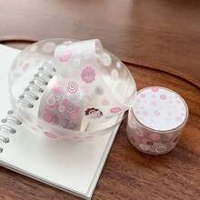 Foil Sticker Roll, Embossed Silver Small Roll Planner Washi Tape, PET Letter, Star, Clover, Minimalist Small Elements DECO