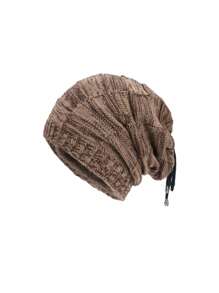 男士针织帽/手套/围巾三件套，秋冬季保暖针织帽