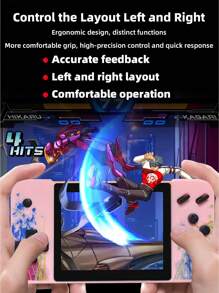 1pc Handheld Game Console Including 800 Games Large Screen Retro Nostalgic Old-Fashioned Game Consoles Support To TV Russian Classic Block Machine 8090s Memories Mini Micro Game Console Support 2 Players Battle With HD 3.5-Inch Screen Birthday Gift