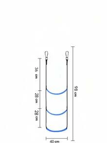 1 Stück aufblasbarer Bootssteigbügel, faltbare Hänge-Leiter für aufblasbare Boote, Yachten, hergestellt aus Nylongewebe und Edelstahl-Haken, erschwinglich, leicht zu tragen und zu verstauen, geeignet für reguläre aufblasbare Boote und Beiboote. Praktisch für Benutzer zum Ein- und Aussteigen des Bootes bei Lässig-Angeln oder Wassersportaktivitäten.