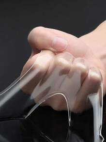 1/2/4片装可重复使用可水洗双面纳米加厚透明高粘度壁挂胶带 - 白色 - 查看 3