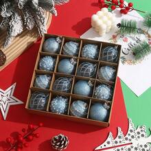 6cm/16pcs Glitter Christmas Balls Set, Suitable For Holiday Parties, Christmas Parties, Scene Decoration, Holiday Decoration, Home Decoration, Holiday Decoration, Party Gifts, Room Decoration, Window Decoration, Bedroom Decoration, Home Decor, Fun Christmas Party Decorations, Merry Christmas, Happy New Year, Christmas Gifts, Christmas Ornaments