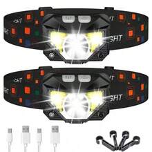 这款头灯采用优质 ABS 塑料制成，经久耐用，是夏日海滩度假的理想之选。5W XPG 主灯功率强劲，光束可达 200 米。3W COB 辅助灯提供多种模式，提供更多照明选择。IP65 防水等级。无论您是徒步旅行还是露营，都能轻松应对。 - 黑色 - 查看 2