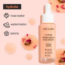 Wet N Wild Prime Focus Facial Serum Primer Makeup Extending, Hydrating Face Skin Care Product, Reduces Fine Lines And Wrinkles, For Repairing Dry Skin, Retinol Alternative