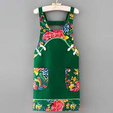 Aprons - Fiore del Nordest [versione A bretelle] rosso + maniche + cappello - Visualizzare 9