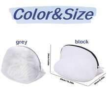 3pcs Shoe Wash Bags, Home Use Anti-Deformation Laundry Mesh Bags For Basketball Shoes, Sneakers, Canvas Shoes And Various Shoes, Sturdy Zipper Closure, Suitable For Laundry Shops, Home, Dorms, Travel Cleaning Protection Bags, 1/3pcs