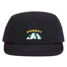 Șapcă de baseball pentru bărbați, cu uscare rapidă, brodare cu litere și frunze FOREST, 1 buc., stil streetwear, protecție solară, casual, cu 5 panouri, potrivită pentru primăvară, toamnă, activități în aer liber, călătorii, plajă