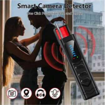 5-Level Hidden Camera Detector, Compatible With GPS Tracker, Wiretapping Device, Anti-Spy Detector, Bugs, RF Signal, 4 Professional Modes, 24-Hour Working Time. Smart Camera Detector (Rechargeable), Anti-Wiretapping, Anti-Spy, Anti-Tracking, Suitable For Meeting Rooms, Homes, Hotels To Protect Privacy And Security. Wireless Signal Infrared Detector, Anti-Positioning, Anti-Monitoring, Anti-Hidden Camera