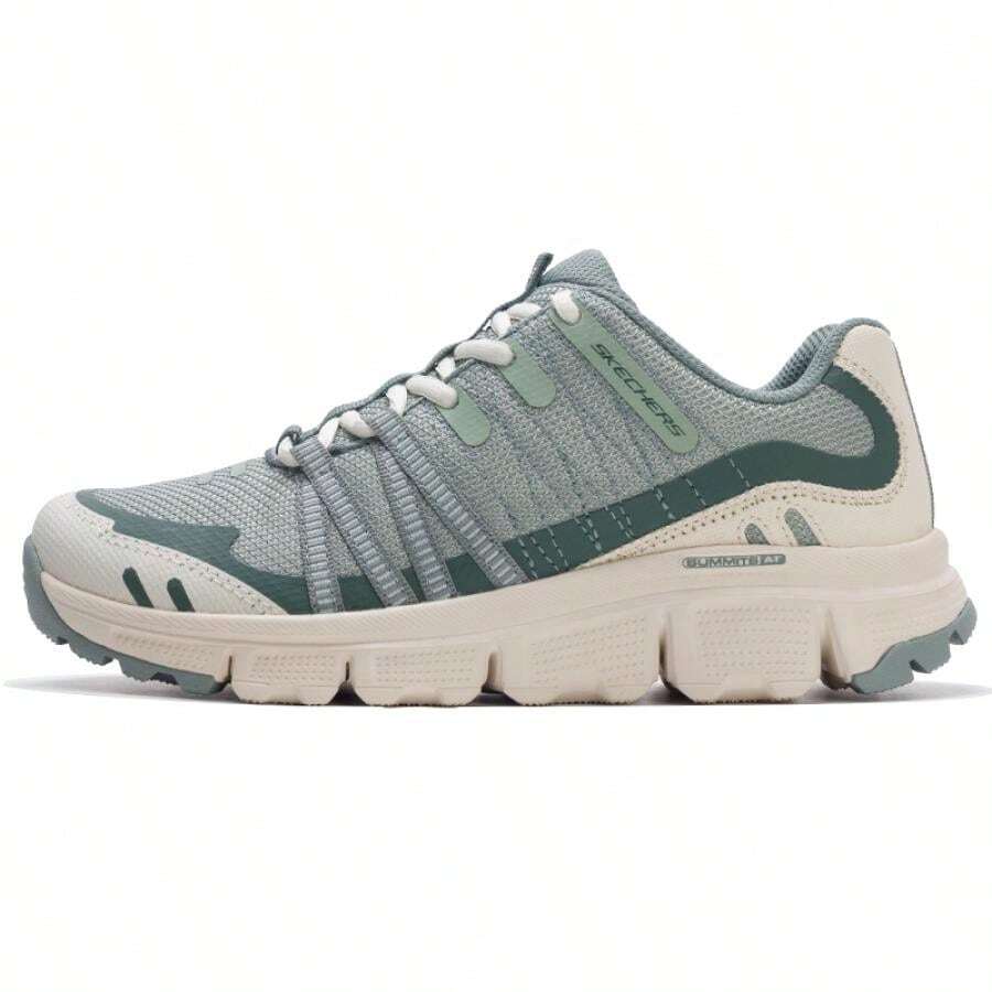 Skechers 女款繫帶戶外鞋,日常通勤登山鞋,旅行極簡吸震耐穿低筒鞋 180149-GRN - 綠色 - 查看 1