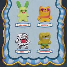 Spin Master FUGGLER Monstros de Pelúcia Oficiais Montáveis - Brinquedos de Modelo de Figurinha Feia e Fofa DIY para Exibição Criativa