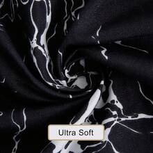 Best Season 4 Piece Bed Sheet Set - Full Size - Soft Microfiber Bedding Sheet Set, Deep Pocket, Stain, Fade & Wrinkle Resistant (Plaid Black & White), Luxury Comfortable - Đá cẩm thạch đen - Xem 4