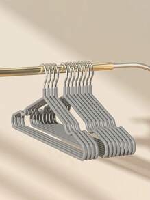 10 Stücke verstärkte beschichtete Kleiderbügel, neue robuste Erwachsenen Kleiderbügel, beschichtet rutschfest & keine Markierungen hinterlassend Kleiderbügel für den Kleiderschrank