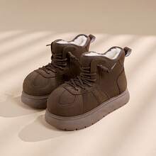 Women Snow Sneakers - Apricot - View 4