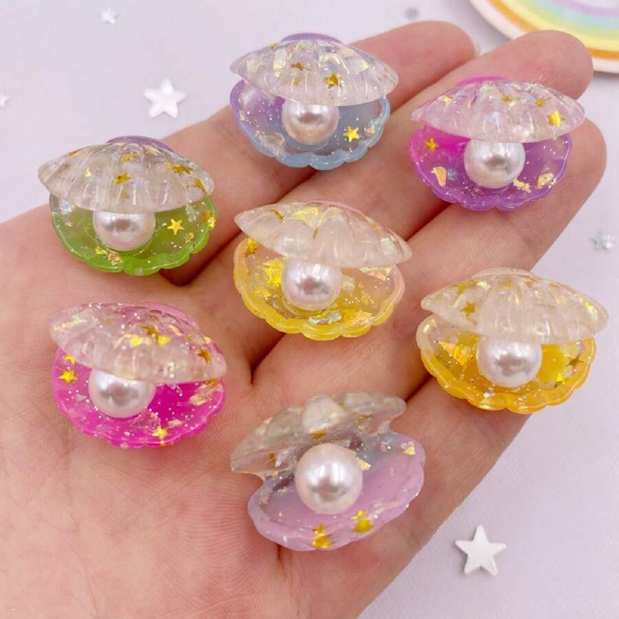 夜光可爱珍珠贝壳和普通贝壳工艺品，鱼缸装饰饰品