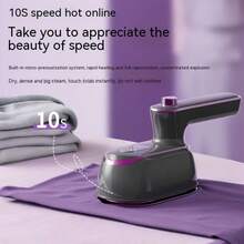 OBOVAY 1pc Fashionable Handheld Portable Steam Iron - Quick Ironing, 110V-127V, US Plug, Ideal For Travel And Dormitory, Compact And Portable, Suitable For Travel Use. - US A Type Plug(110-127V) - View 5
