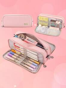 Nueva caja de lápices de gran capacidad y diseño creativo, caja de almacenamiento de artículos de papelería multifuncional para escritorio, adecuada para niños, niñas, estudio y trabajo, caja de lápices portátil, compañero de estudio, gran regalo. - Multicolor - Ver 17